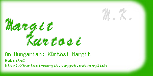 margit kurtosi business card